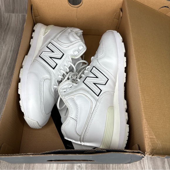 New Balance White High-Top Sneakers main image 6